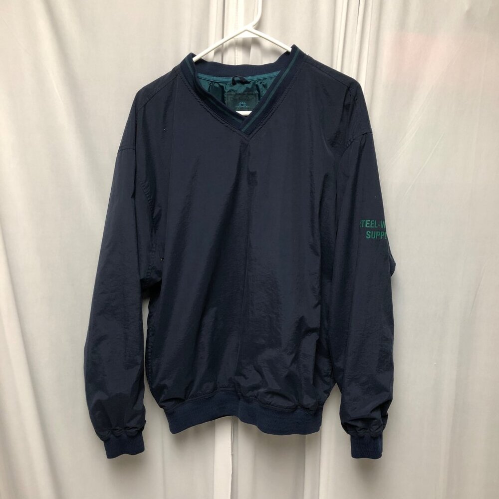 Dunbrooke Club Pullover Windbreaker Mens Size Large Golf Lined V-Neck Outerwear